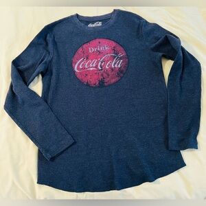 Coca-Cola t-Shirt long sleeves size‎ Medium Black